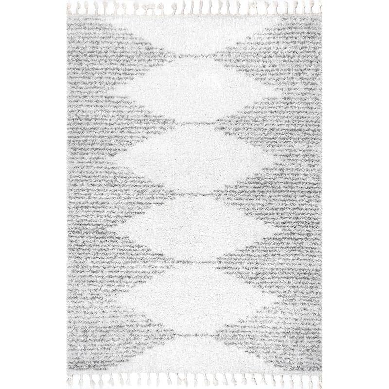 Nuloom Denton Diamond Shag Tassel Area Rug