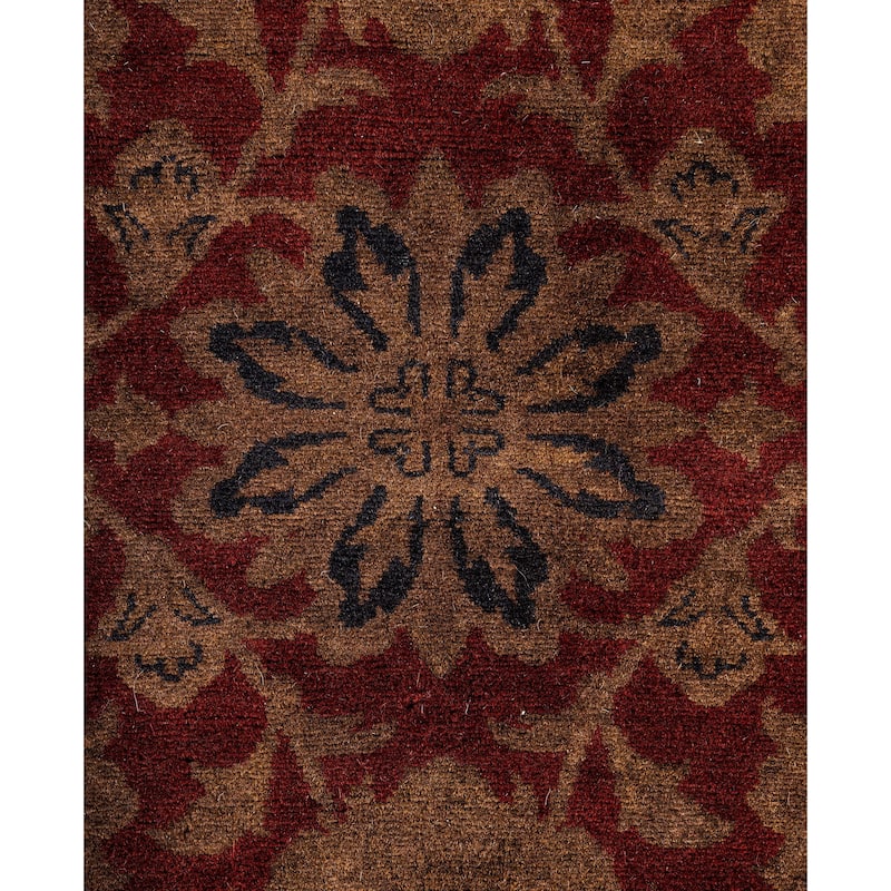 Overdyed One-of-a-Kind Hand-Knotted Area Rug - Brown - 4' 2" x 6' 2"