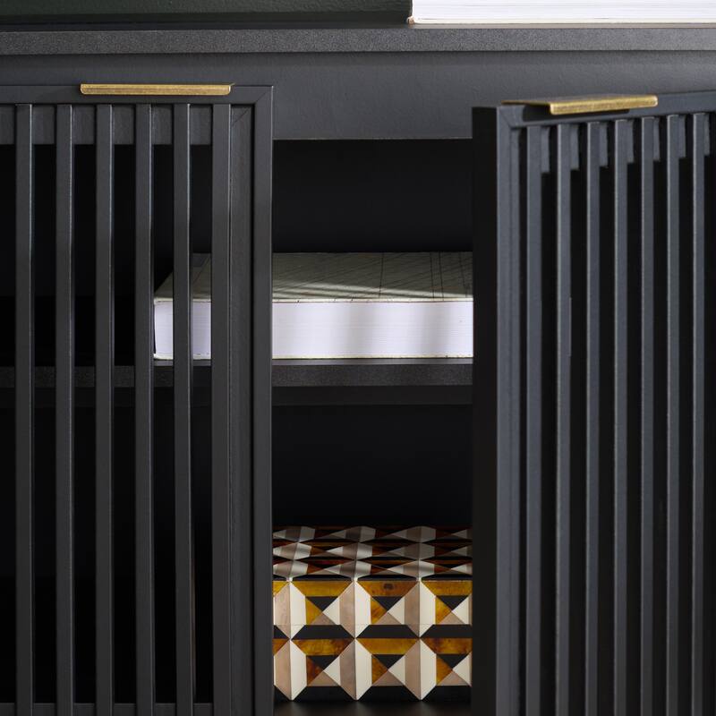 SAFAVIEH Home Quaid 4-Door Sideboard - 62"W x 18"D x 25"H