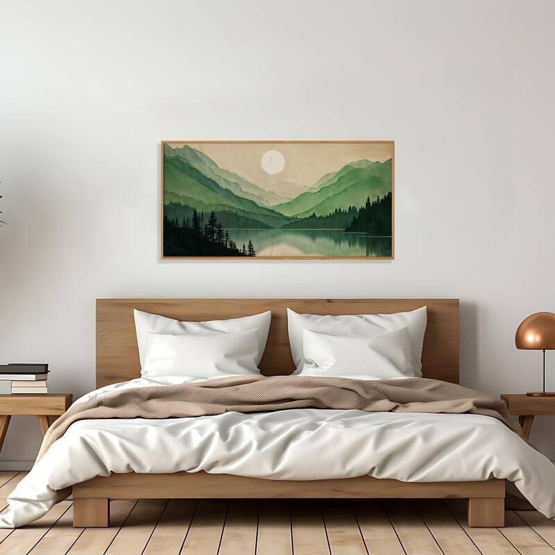Sun Forests Wall Decor, Green Scenery Wall Painting