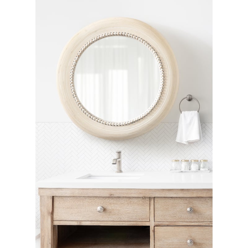 Kate and Laurel Jonesport Round Wall Mirror - 26x26