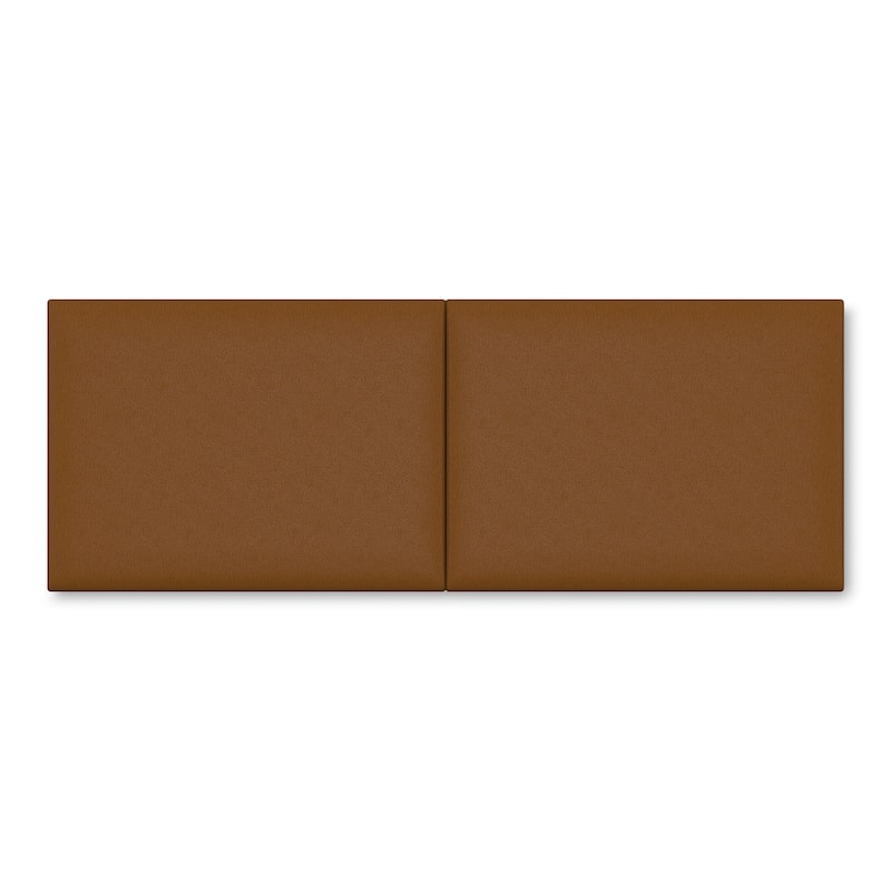 Jaxx Panelist Modern Padded Headboard in Premuim Vegan Leather - Set of 2 Wall Mounted Panels