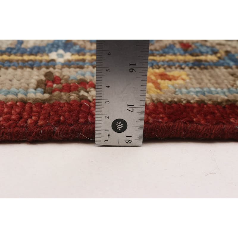 ECARPETGALLERY Hand-knotted Jules Serapi Dark Red Wool Rug - 7'9 x 9'10