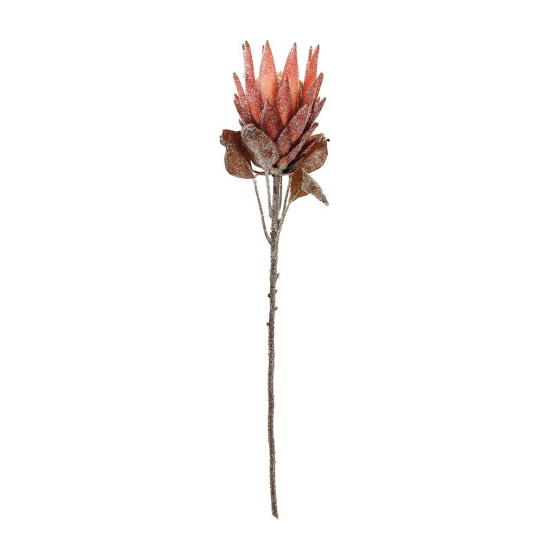 Protea Artificial Floral Stem Sprays - 29.25" - Red - Set of 2