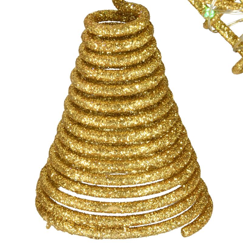 National Tree Company 9 in. Gold Star Tree Top for Artificial Trees with Dual Color Lights - 9 in