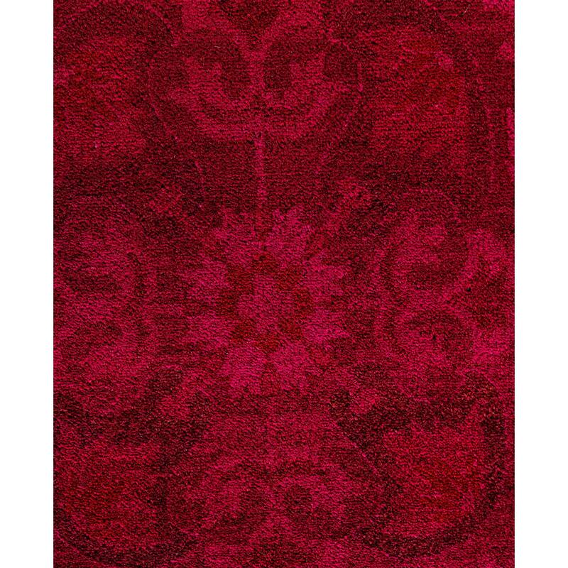 Overdyed One-of-a-Kind Hand-Knotted Area Rug - Pink - 10' 4" x 14' 2"