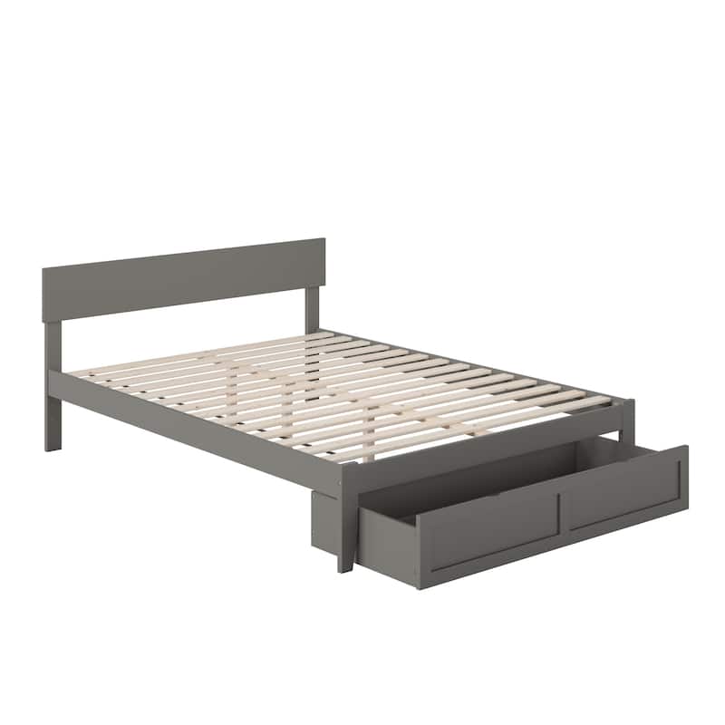 AFI Boston Platform Bed with Foot Drawer