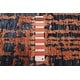 preview thumbnail 7 of 7, ECARPETGALLERY Hand-knotted Legacy Copper, Dark Blue Silk, Wool Rug - 2'6 x 12'3