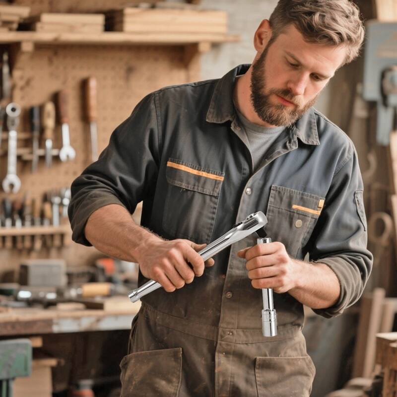 Complete 149-Piece Socket Wrench Set with Ratchet and Chrome Plated High-Strength Alloy Steel - 15.35 x 13.98 x 3.46 in