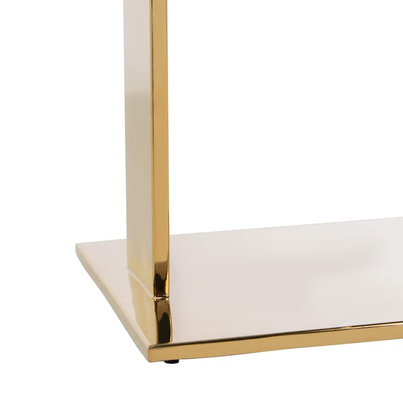 SAFAVIEH Couture Shiloh Acrylic Drink Table - 9.8" W x 9.8" L x 24" H - 10Wx10Dx24H