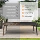 preview thumbnail 21 of 31, Pellebant Outdoor Aluminum Dining Table with Umbrella Hole for 6-8 Person