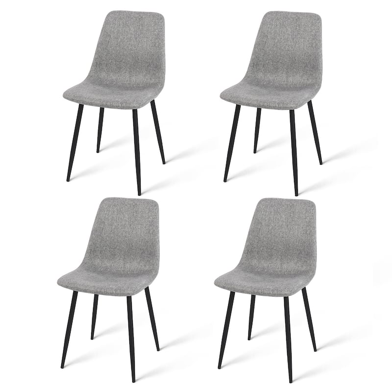 Modern Fabric Upholstered Dining Chairs (Set of 4) - 34"x18"x18"