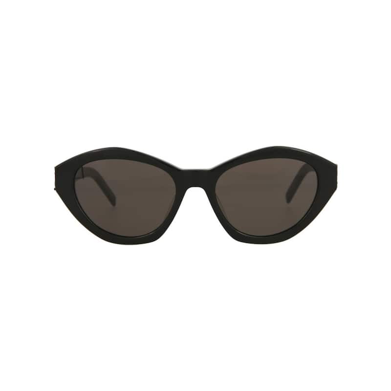 Saint Laurent Cat Eye-Frame Acetate Sunglasses - Black Black Black - Black - Black Lens