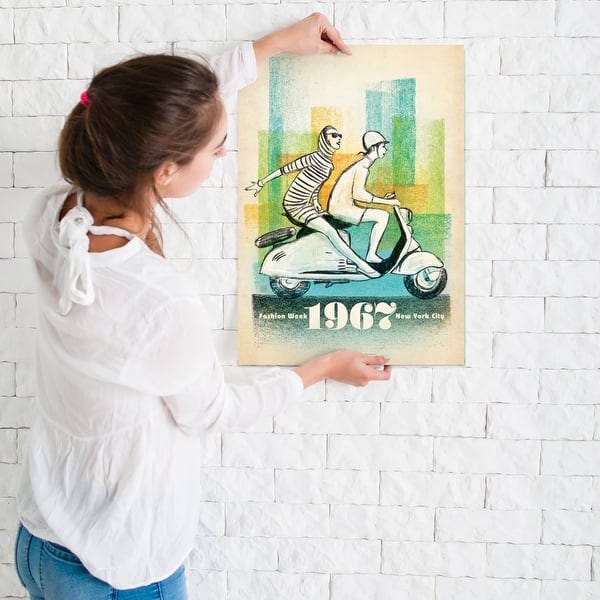 1967 Scooter Girls by Anderson Design Group Poster Art Print ...