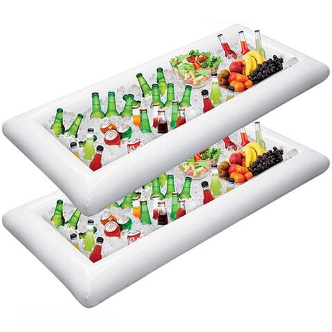 Inflatable Serving Bars Ice Buffet Salad Serving Trays Cooler Containers Indoor Outdoor BBQ Picnic Pool Party Supplies