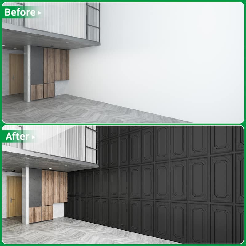 Art3d 12-Pack 24"x48" PVC 3D Wall Panel & Drop Ceiling Tiles, Cover 96 Sq.Ft.