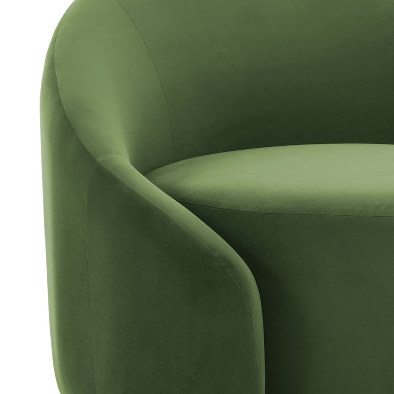 35" Wide Upholstered Swivel Accent Barrel Chairs (Set of 2)