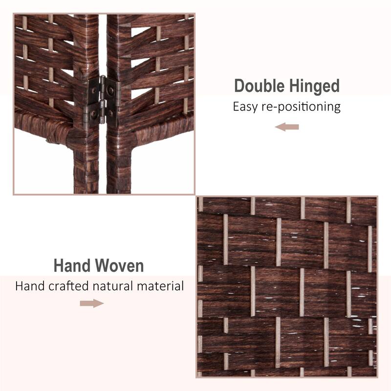 6 Panel Room Divider Privacy Screen