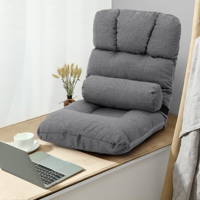 VredHom Adjustable 5-Position Padded Floor Chair Lazy Sofa Recliner