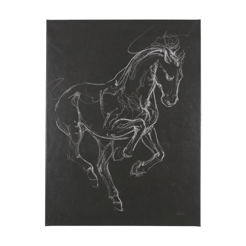 Horse III (42 x 56 ) Canvas Art Print - Large