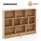 preview thumbnail 5 of 18, Costway 10-Cube Bookcase 41" Wooden Toy Storage Organizer for Kids - See Details