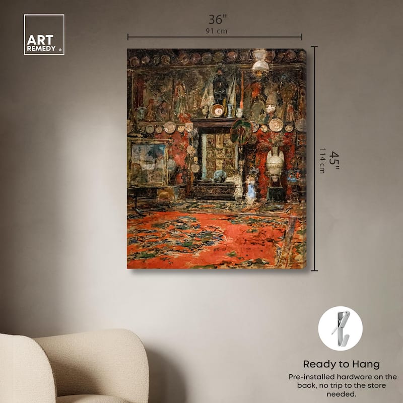 Workshop in Rome Canvas by Art Remedy, Gallery Wrapped