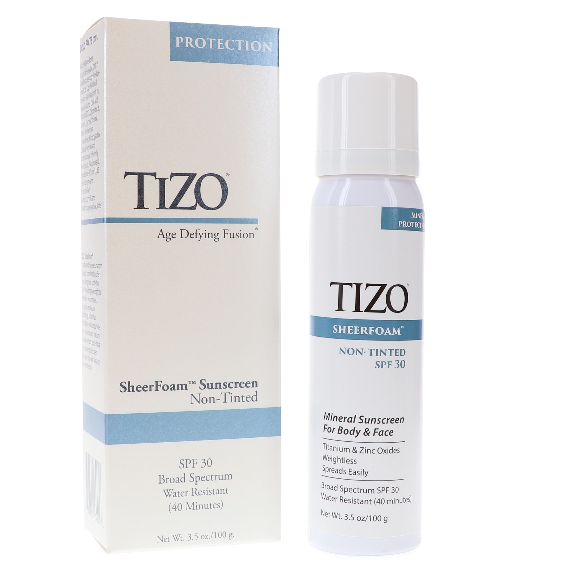 TIZO SheerFoam SunScreen Non-tinted SPF 30 3.5 oz
