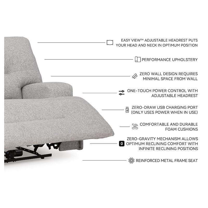 Signature Design by Ashley Acklen Place Wide Seat Power Recliner