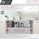 preview thumbnail 11 of 12, STYLISH 42 inch Workstation 70/30 Double Bowl Undermount 16 Gauge Stainless Steel Kitchen Sink with Accessories included
