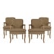 preview thumbnail 22 of 38, Drouin Upholstered Dining Chair (Set of 4) by Christopher Knight Home
