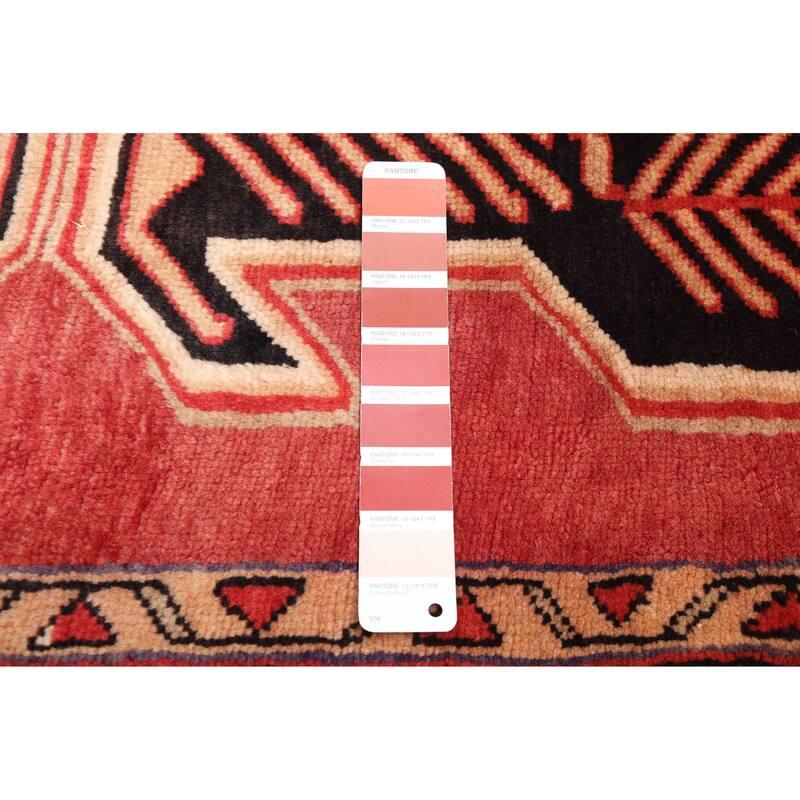 ECARPETGALLERY Hand-knotted Konya Anatolian Dark Copper Wool Rug - 3'11 x 12'2