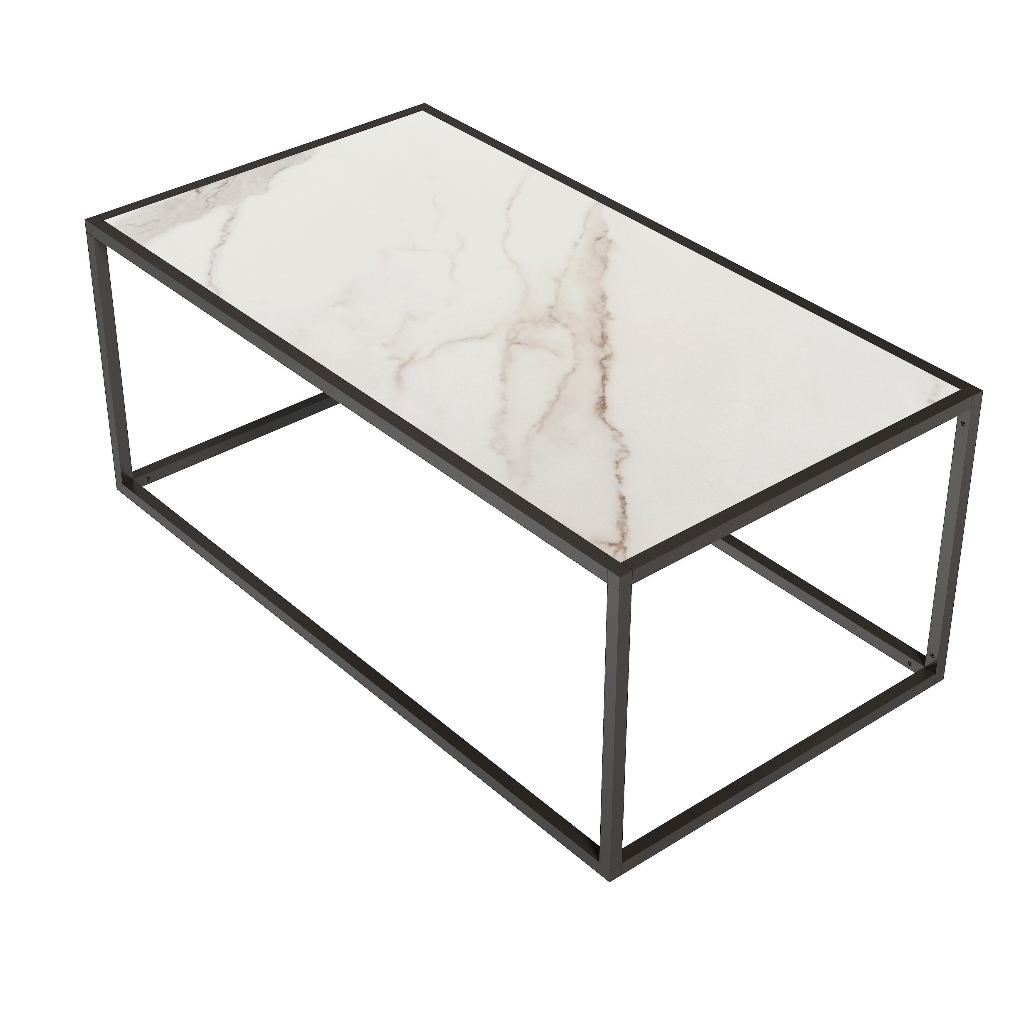White Marble Coffee Table Black Legs Amazon Com Njyt Nesting Tables Coffee Table Marble Top