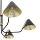 preview thumbnail 7 of 9, Hunter Grove Isle 5-Light Chandelier, Dining Room, Entry, Mid-Century Modern, Geometric