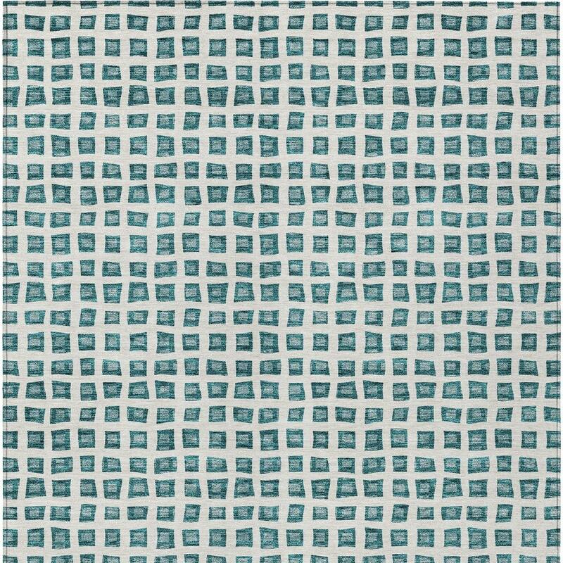 HomeRoots Geometric Transitional Rectangle Outdoor Rug