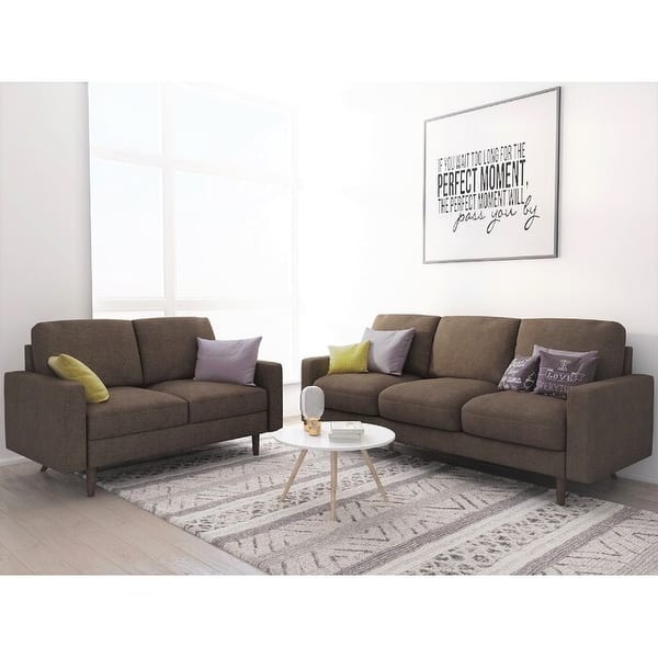 slide 1 of 25, Craigmont 2 Piece Standard Living Room Set Brown