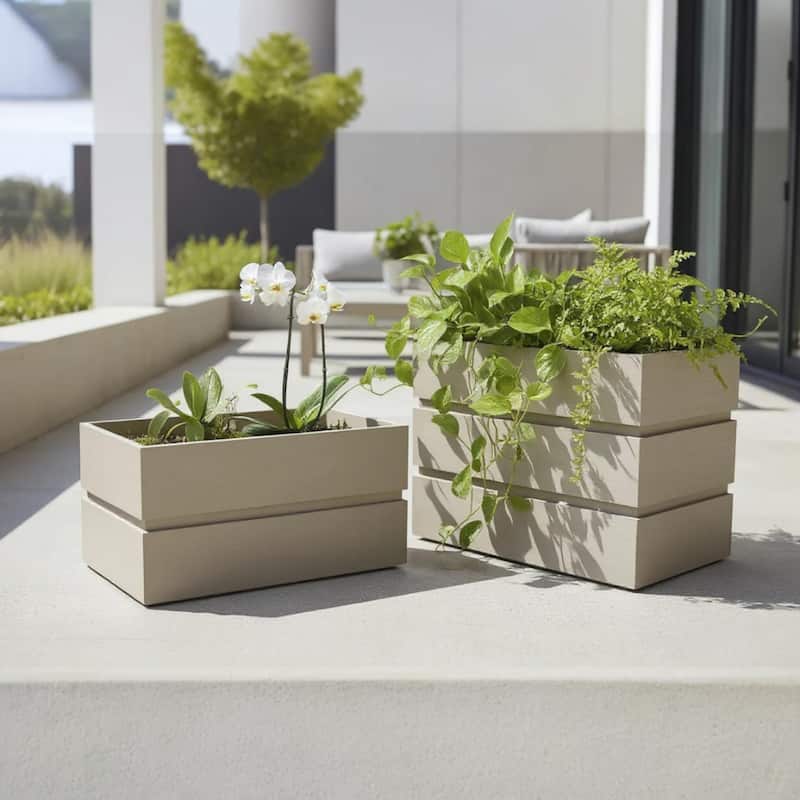 Rectanglar Terrace Planter Short