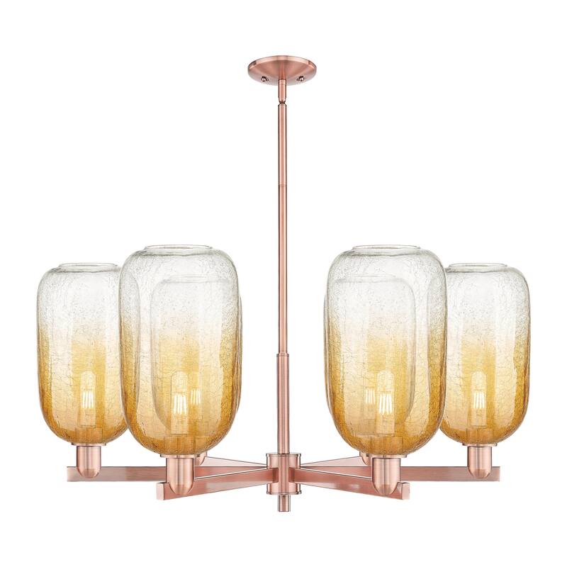 Innovations Lighting Downtown Urban - Brookhaven Cloche - 6 Light 24" Stem Hung Chandelier