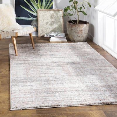 Livabliss Alonzo Plush Heathered Stripe Area Rug