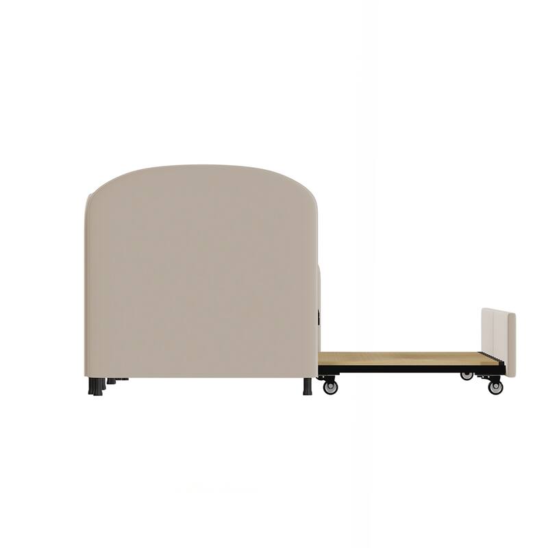 Twin Velvet Daybed With Trundle