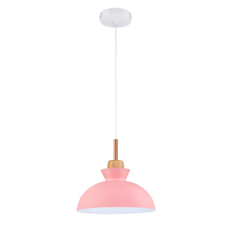 1-Light 11 in. Modern Bowl Dome Pendant Kitchen Island Lighting