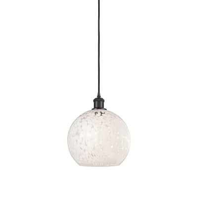 Innovations Lighting 516-1P-12-10 White Mouchette Pendant White