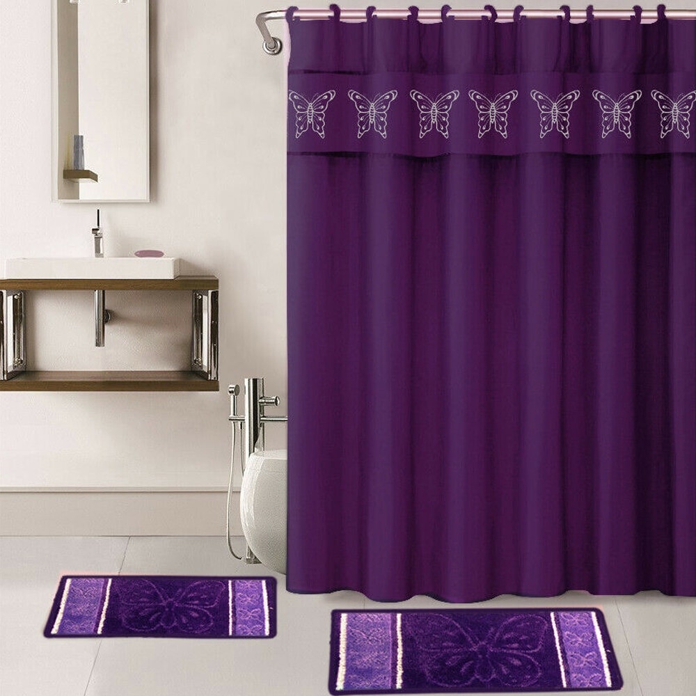 royal purple shower curtain