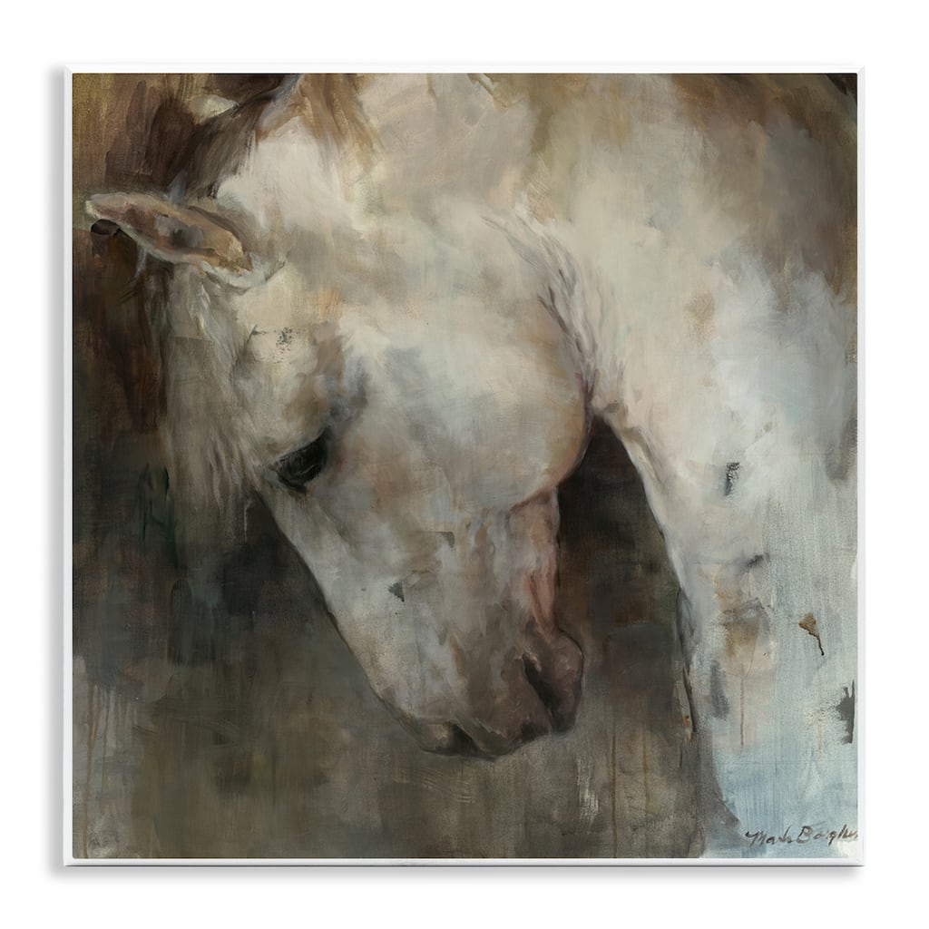 Stupell Rustic Horse Portrait Wall Plaque Art Design By Marilyn Hageman