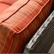 preview thumbnail 14 of 42, OVIOS Outdoor Steel Frame Bench Wicker Stripes Pattern Cushion Loveseat