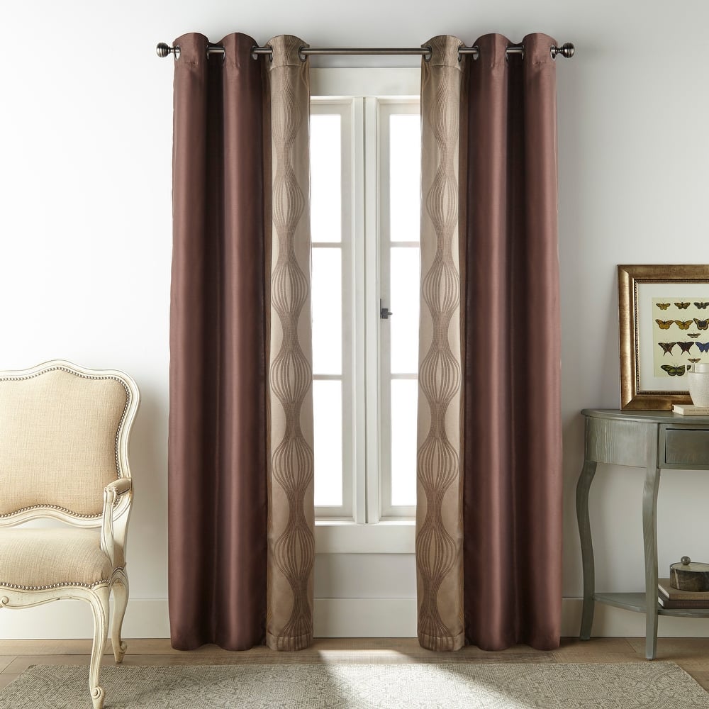 Nanshing Daniella Light Filtering Grommet Curtain Panel Pair - 37" x 84"