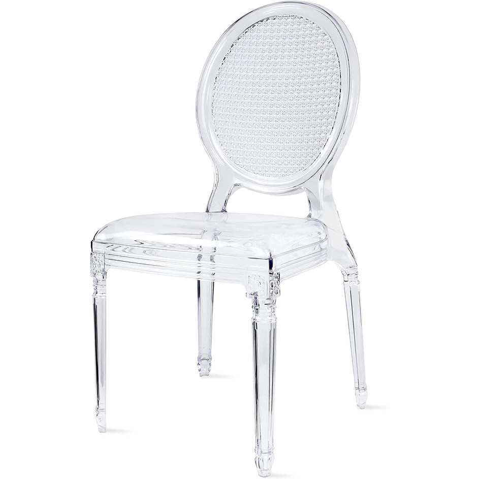 2xhome stacking lucite chairs transparent chair dining room molded chair  kitchen designer armless chairs clear