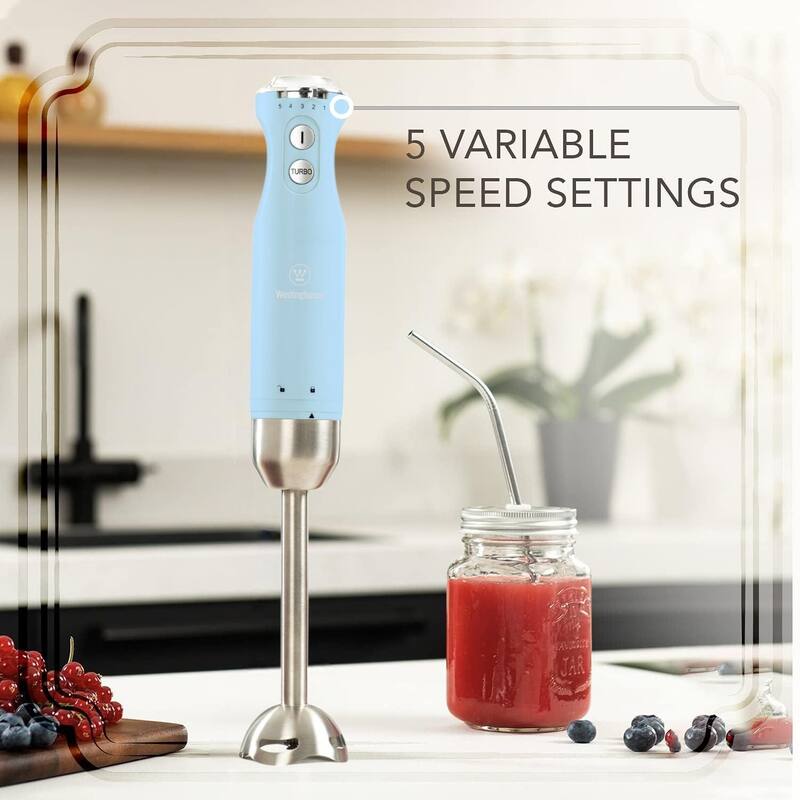 Westinghouse 5-Speed Immersion Hand Blender - Retro Series, 4 Colors