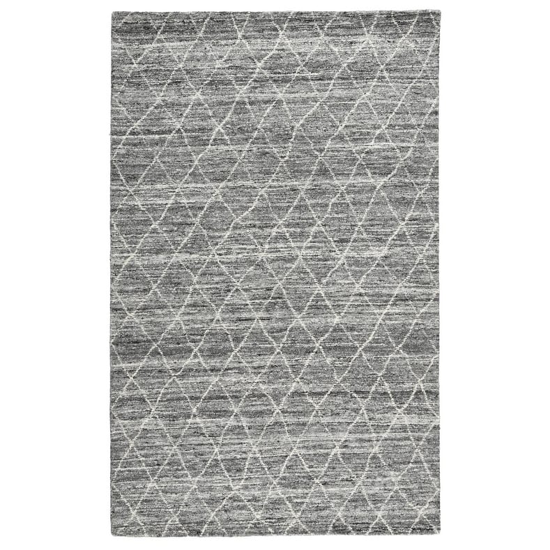 Hastings Wool Area Rug by Kosas Home - 5x8 - Grey
