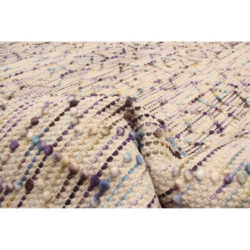 ECARPETGALLERY Braid weave Sienna Cream Wool Rug - 4'11 x 7'8