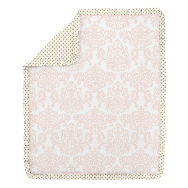 gold polka dot crib bedding
